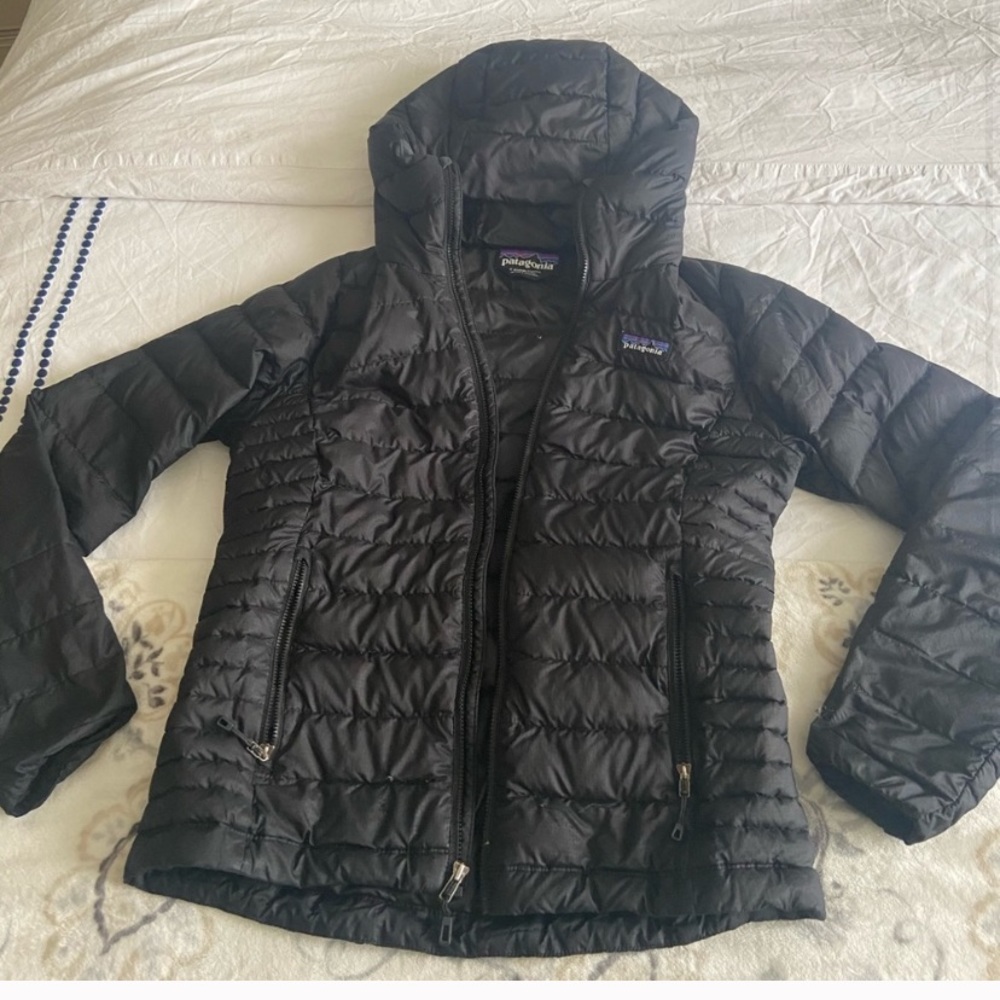 Black Hooded Patagonia Nano Puff Jacket